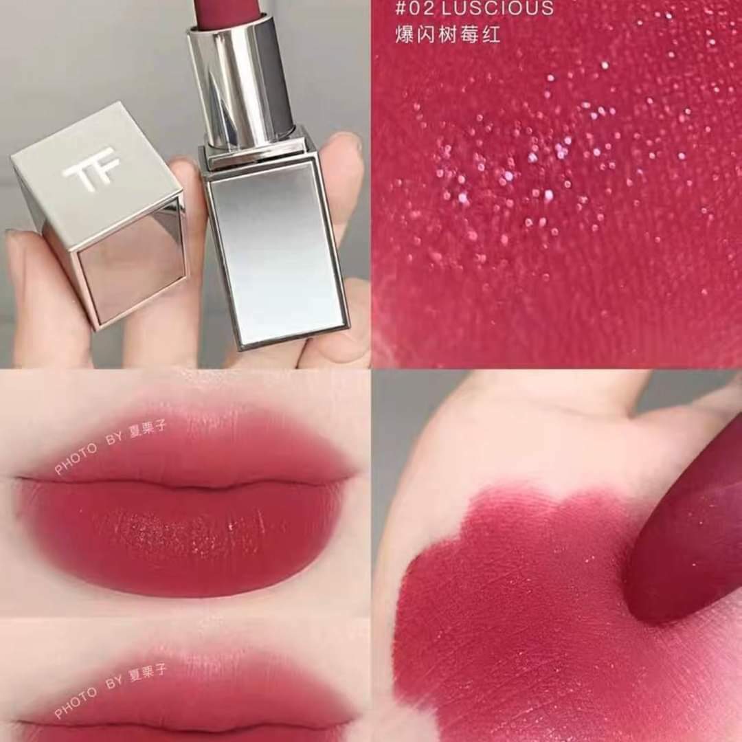 Tom Ford漸變銀管唇膏#02色~✨