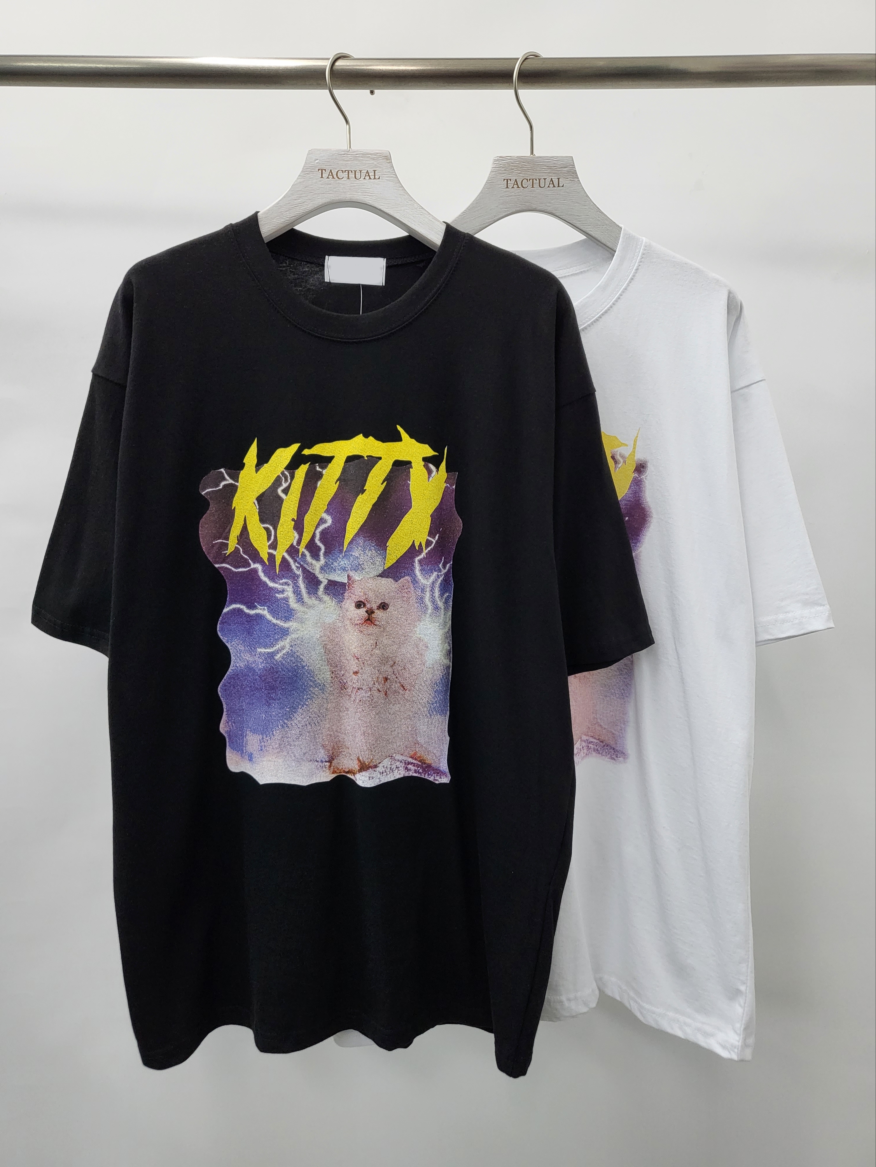 雷射貓圖案短袖Tee T4901