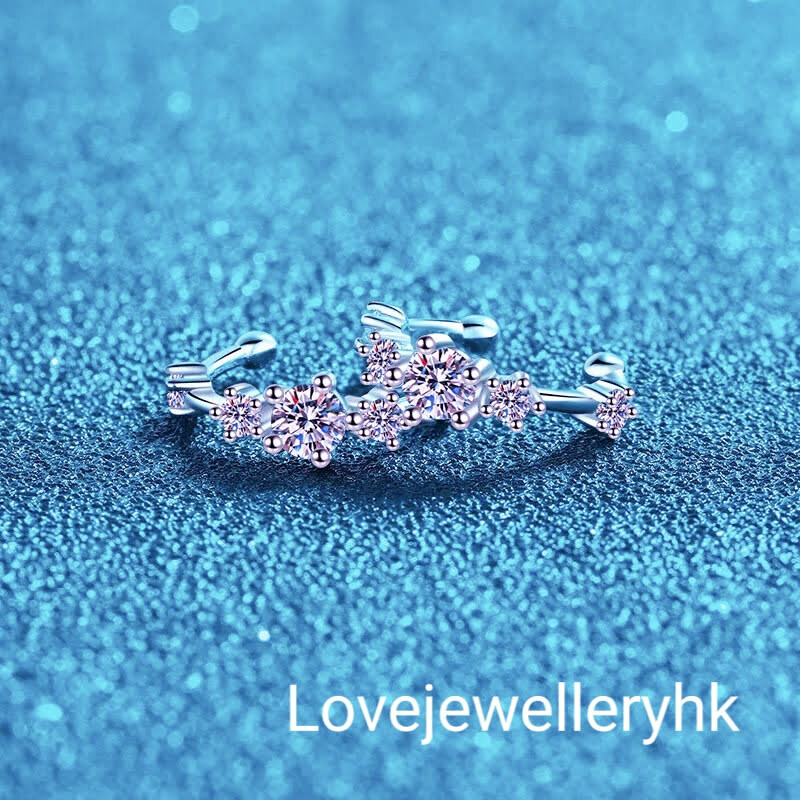 莫桑鑽耳骨夾   E064C022-1/2