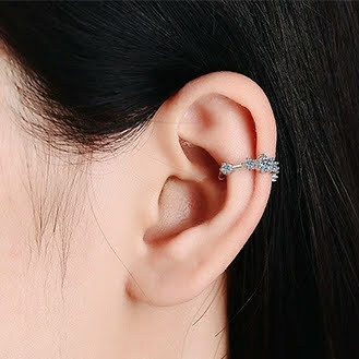 莫桑鑽耳骨夾   E064C022-1/2