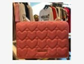 [S] LOVE MOSCHINO HEART QUILTED SHOULDER BAG, 8051578566971 (SLM129)