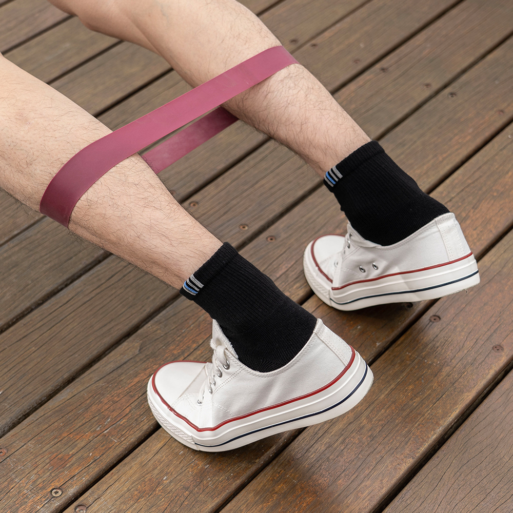 《速碼》氣墊運動襪-星馳黑-短筒-L〈除臭/厚底〉