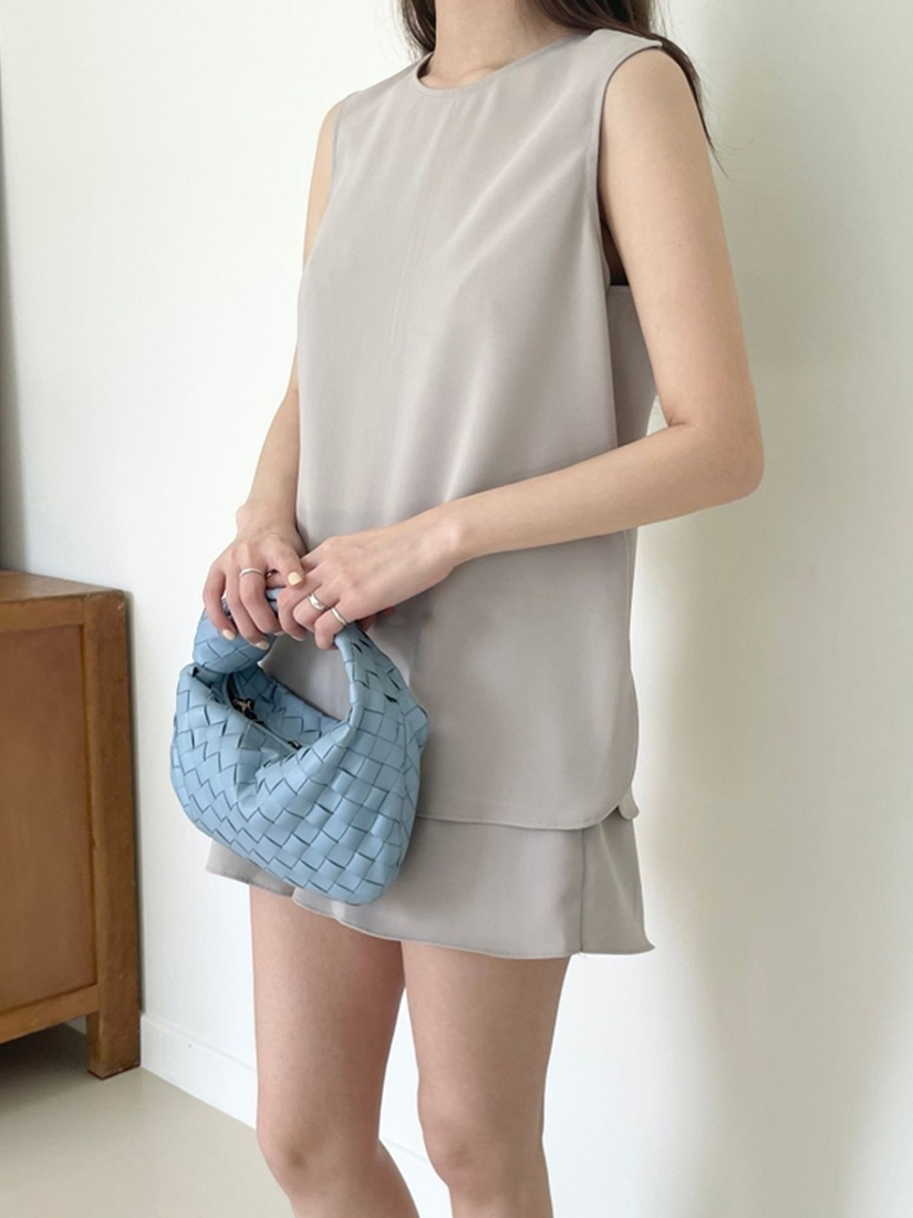 [現貨]側開衩休閒背心套裝 [ 3色 / S ]