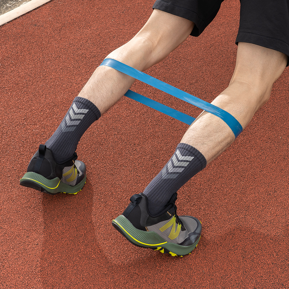 《箭步》氣流運動襪-暴風灰-長筒-L〈除臭/厚底〉