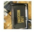 [S] LOVE MOSCHINO PATCH LOGO ZIP AROUND LONG WALLET,BLACK, 8054400691780 (SLM138)