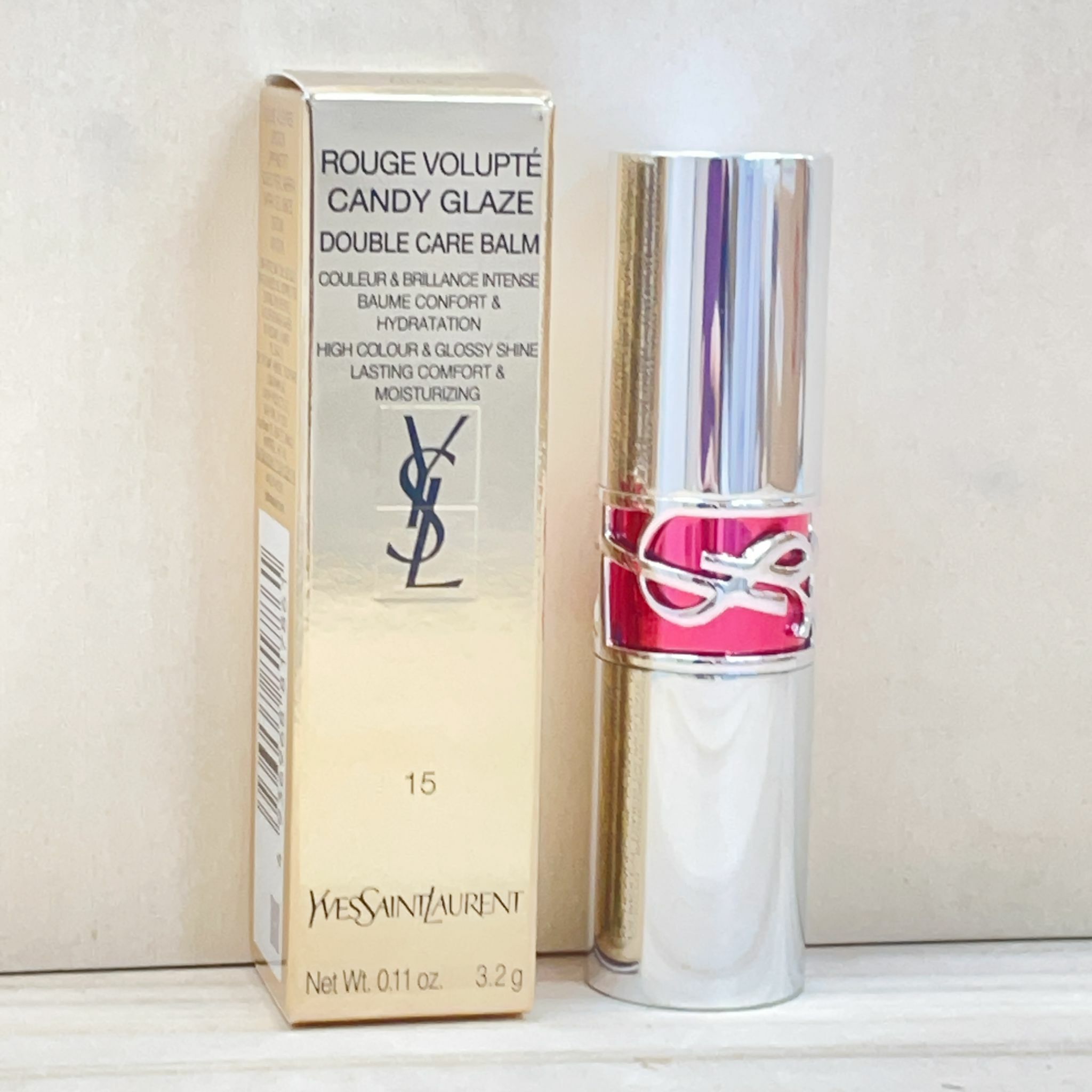 YSL 迷魅凝亮護唇膏 N°15 奶茶裸色