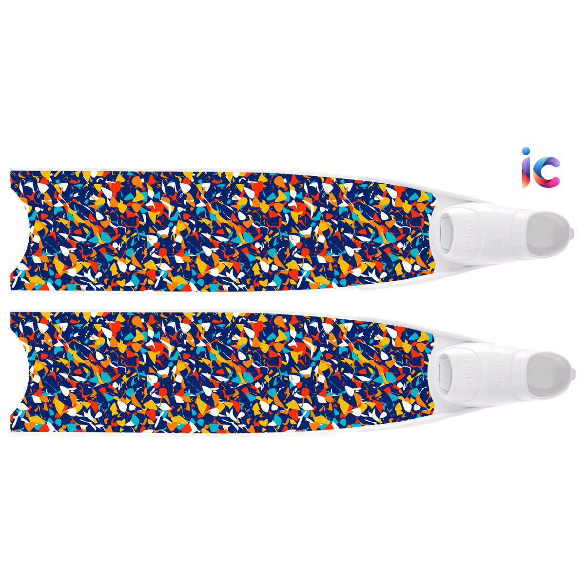 LEADERFINS - 玻璃纖維長蛙板：【IC系列】萬花筒