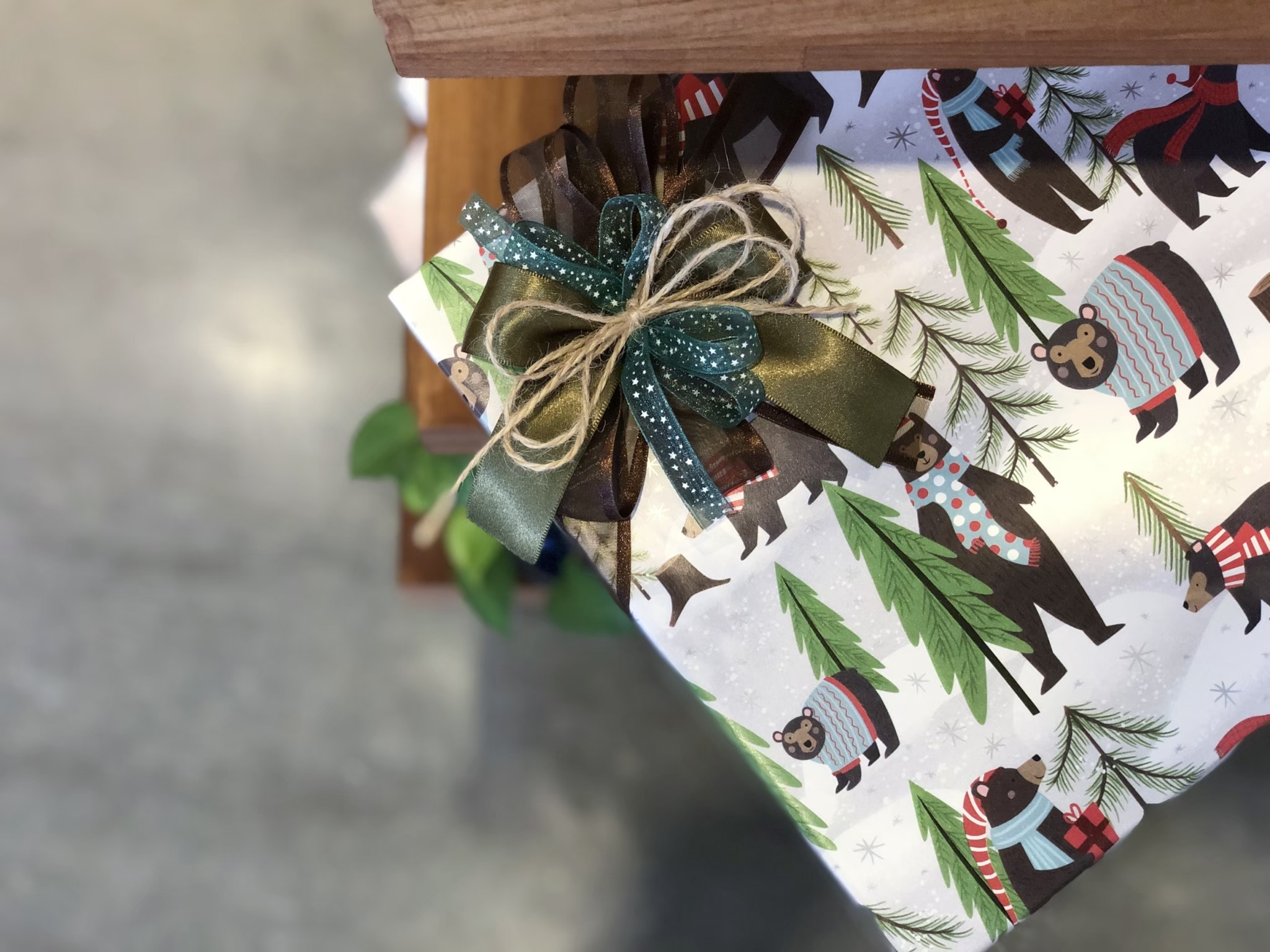 森林熊準備派對/歐洲進口包裝紙