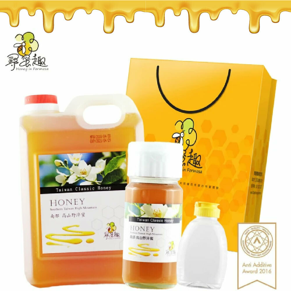 ★得獎蜜-台灣野淬蜂蜜分享組★3kg+700g+分裝瓶