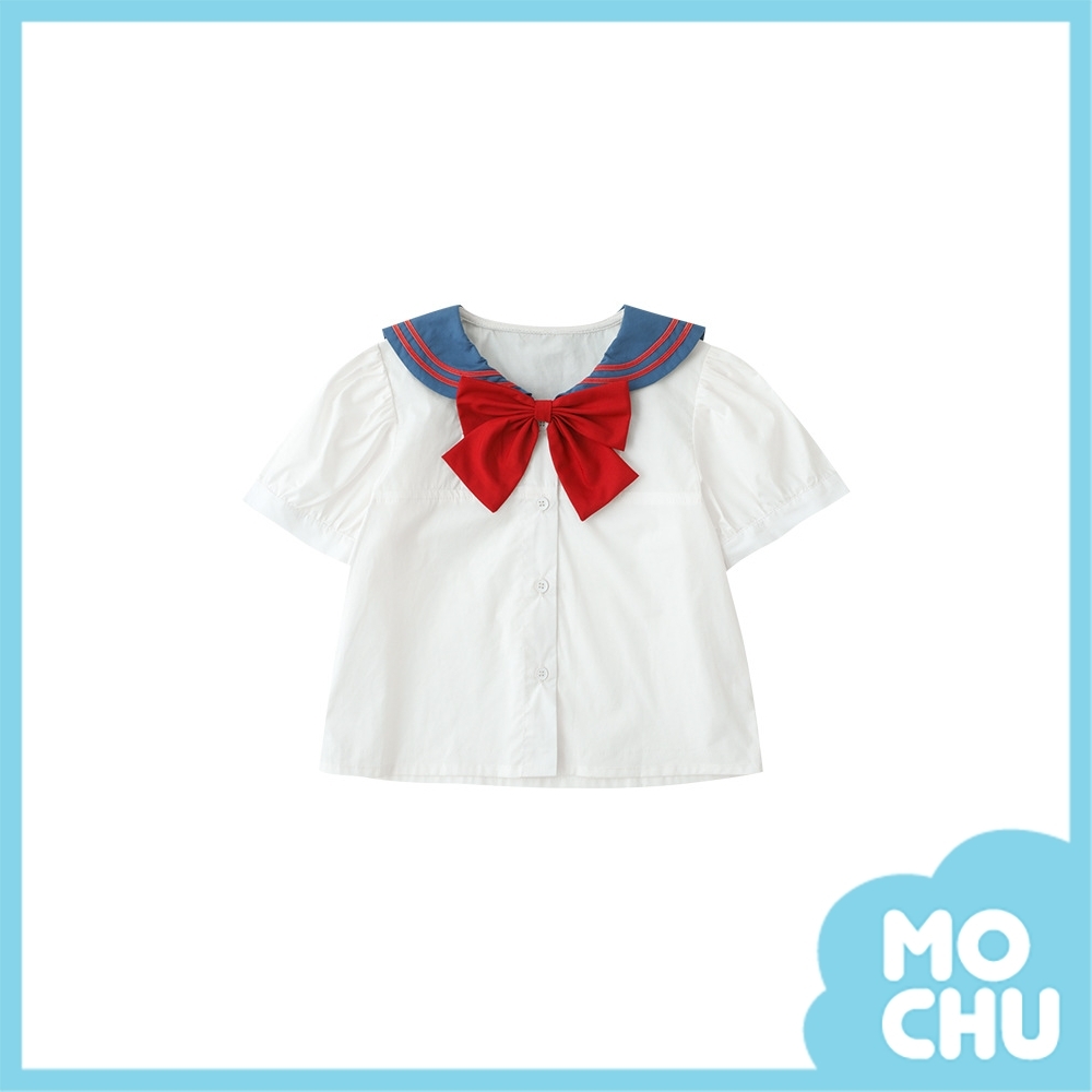 海軍翻領大蝴蝶結襯衫