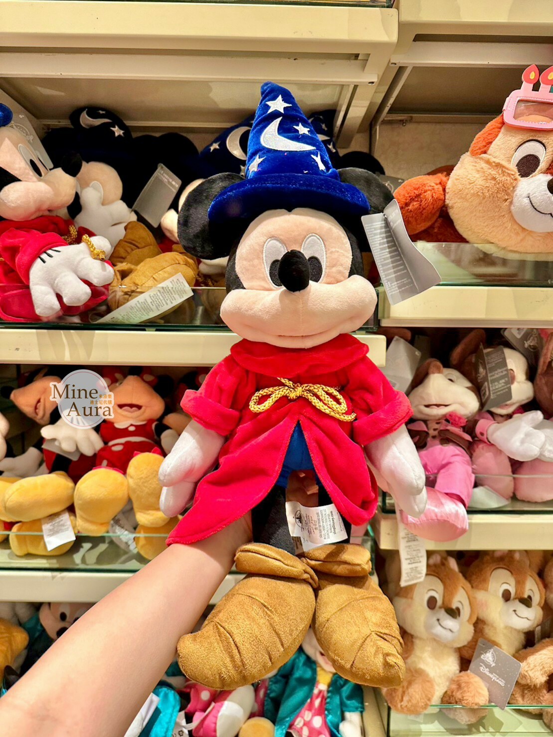 米奇 Mickey 魔法師 造型 絨毛 娃娃 玩偶 -香港迪士尼樂園
