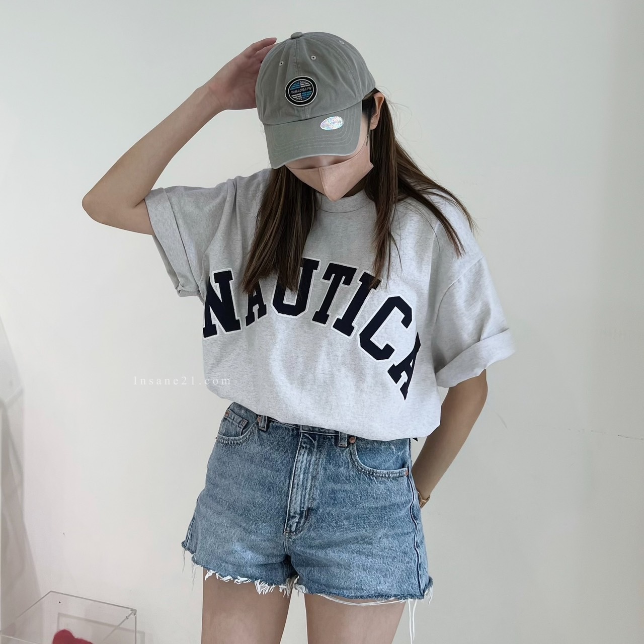 NAUTICA 重磅 T-Shirt 刺繡LOGO CITY BOY 白//黑//淺灰//深藍 //綠