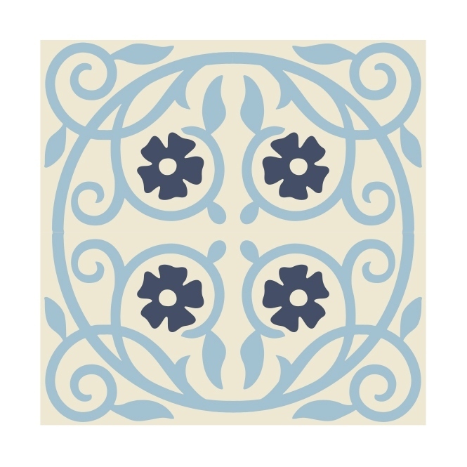 Beija Flor -  天空藍磁磚貼紙(20*20)