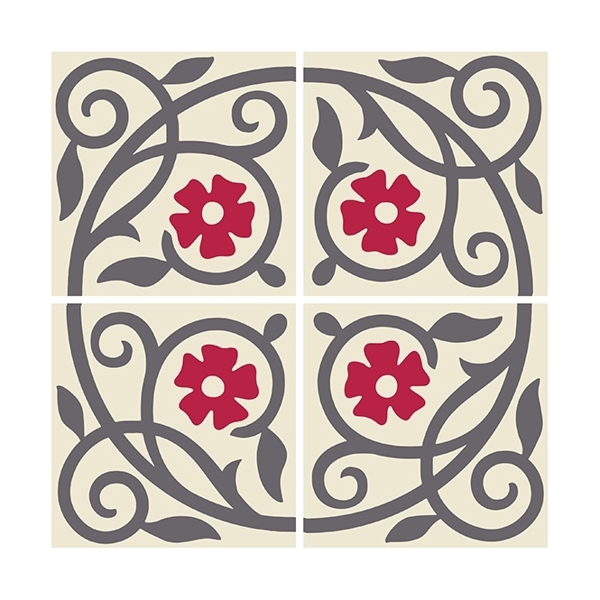 Beija Flor - 圖騰造型磁磚貼紙(20*20)