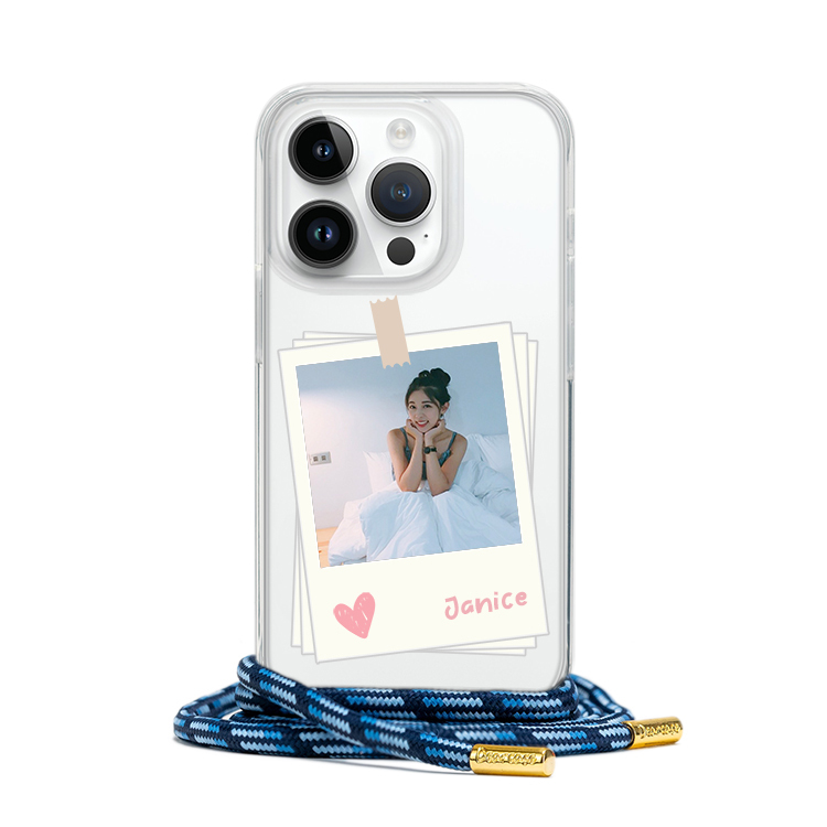 來圖客製 - (客製化) iPhone透明掛繩手機殼