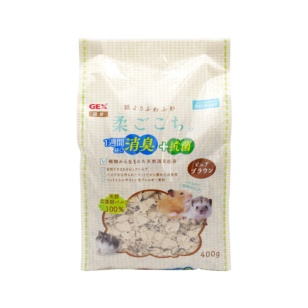 【GEX】小動物柔軟原色棉紙墊料 (400g/1Kg) 倉鼠 天竺鼠 墊料
