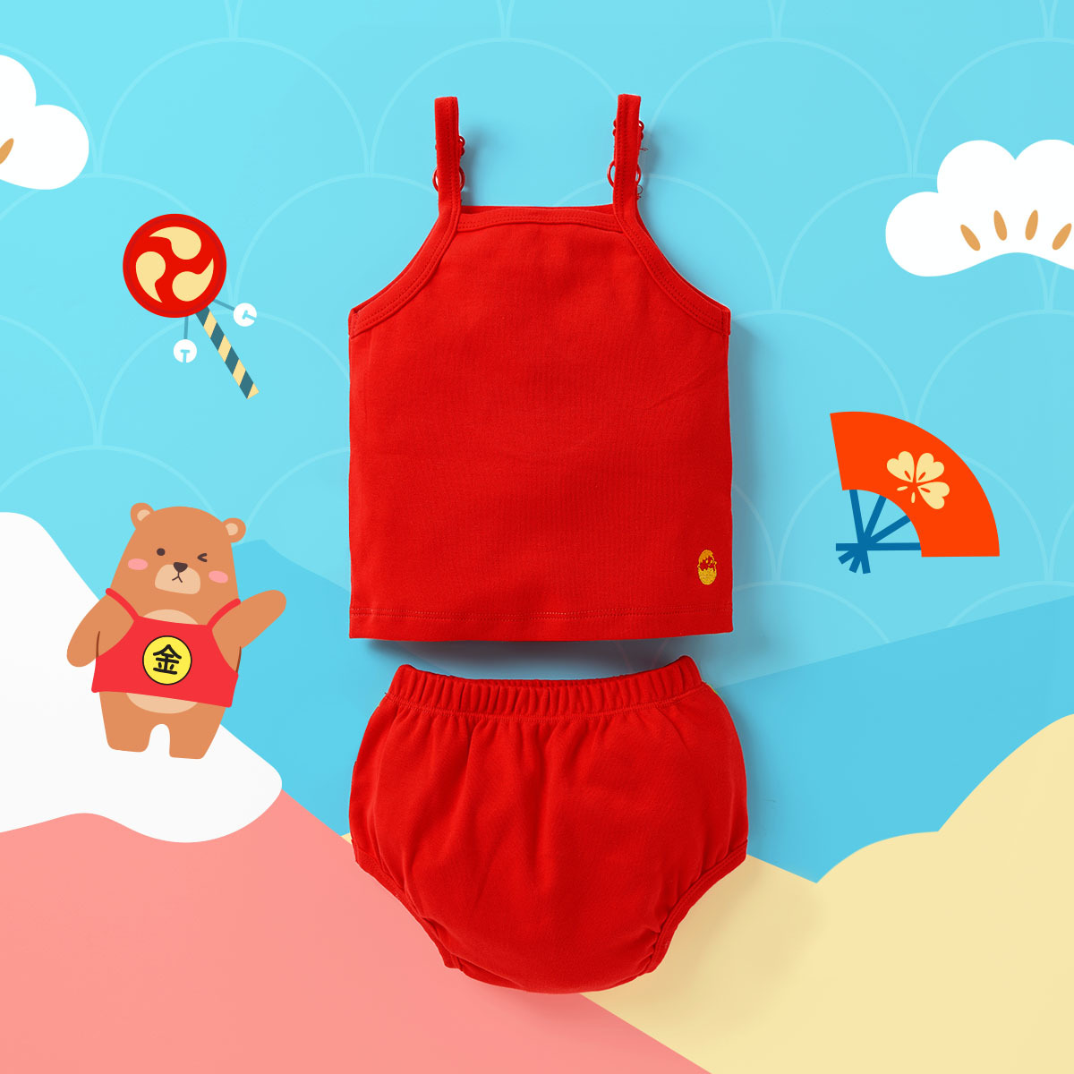 OMSET03_金寶寶背心套裝