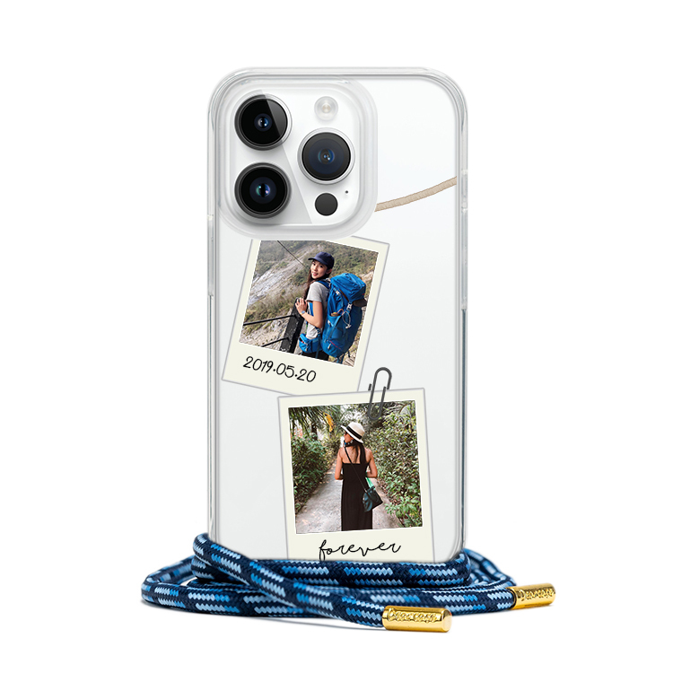 快樂時光 - (客製化) iPhone透明掛繩手機殼