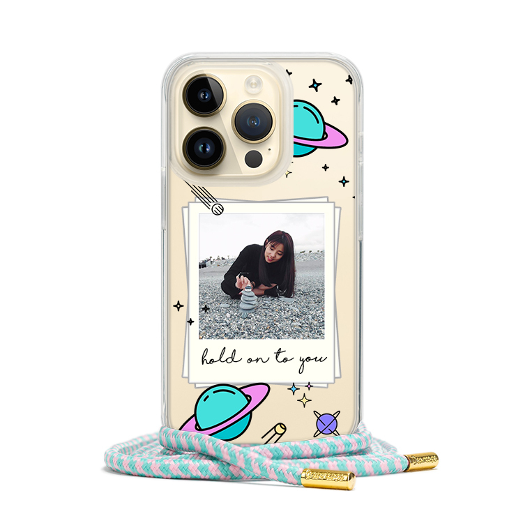 專屬星球 - (客製化) iPhone透明掛繩手機殼