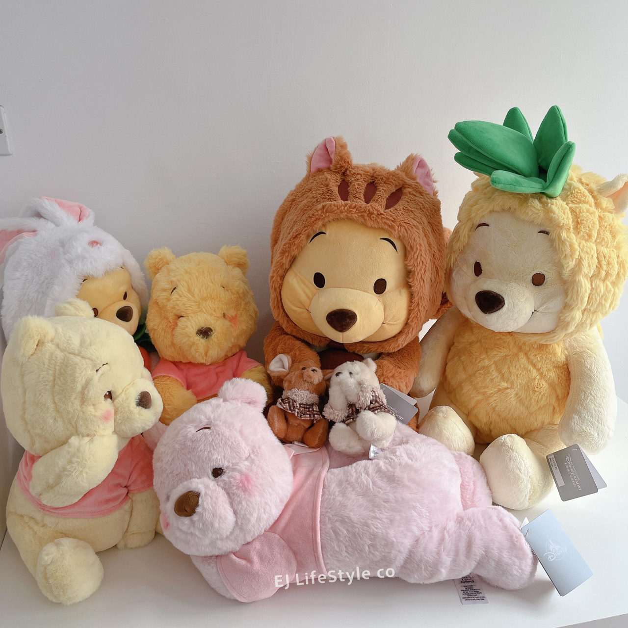 迪士尼限定 小熊維尼 噗噗 鳳梨🍍 冬日限定 櫻花 玩偶 娃娃 / 現貨