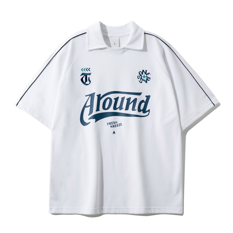 <預購> 官網限定優惠 韓國TWN 復古美式休閒翻領短T