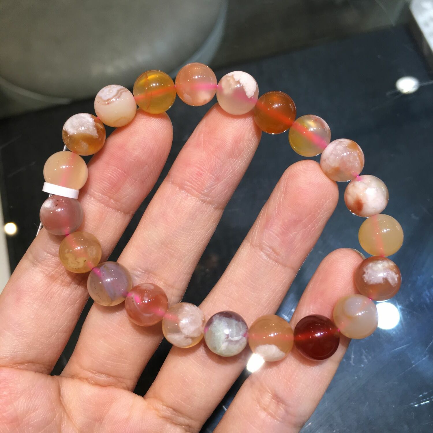 櫻花瑪瑙手串 65272 9mm