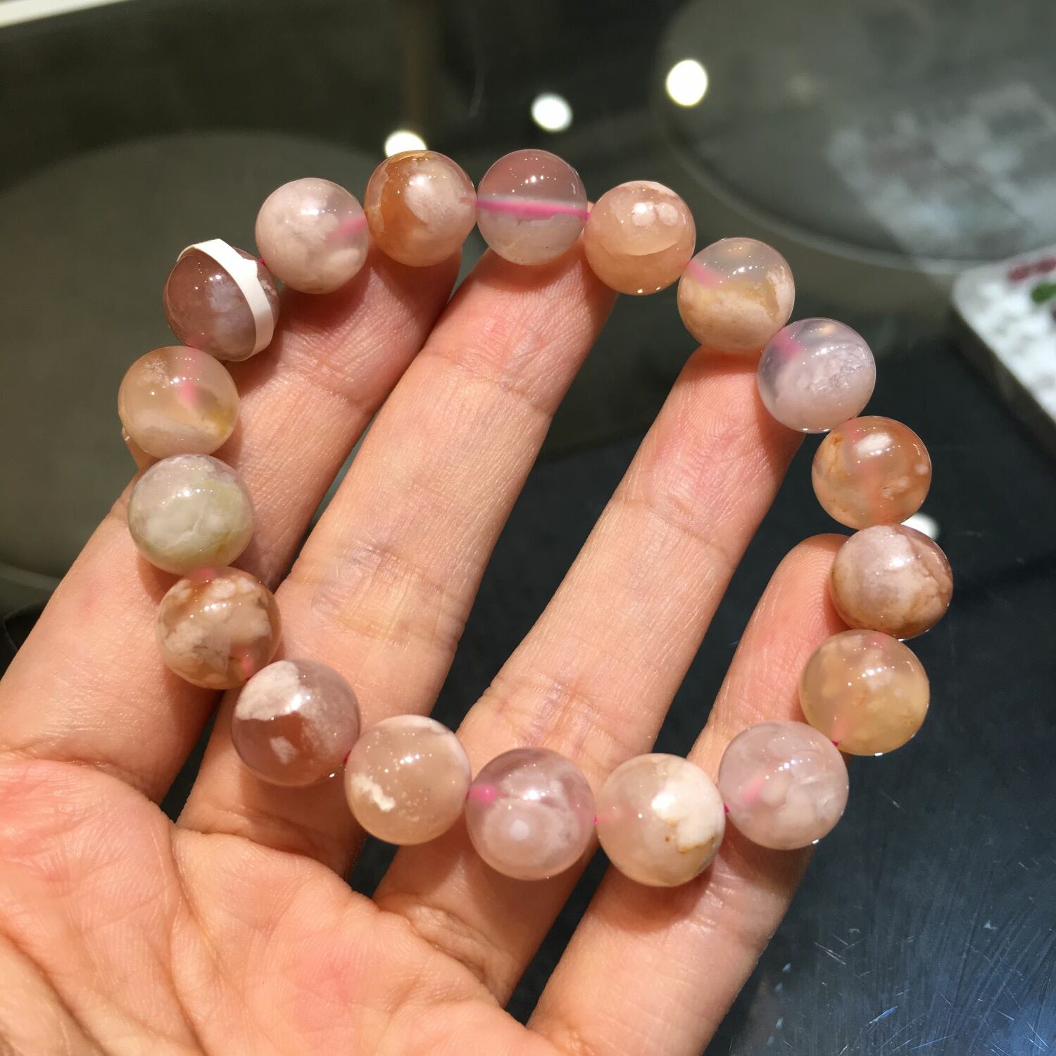 櫻花瑪瑙手串 69249 10.5mm