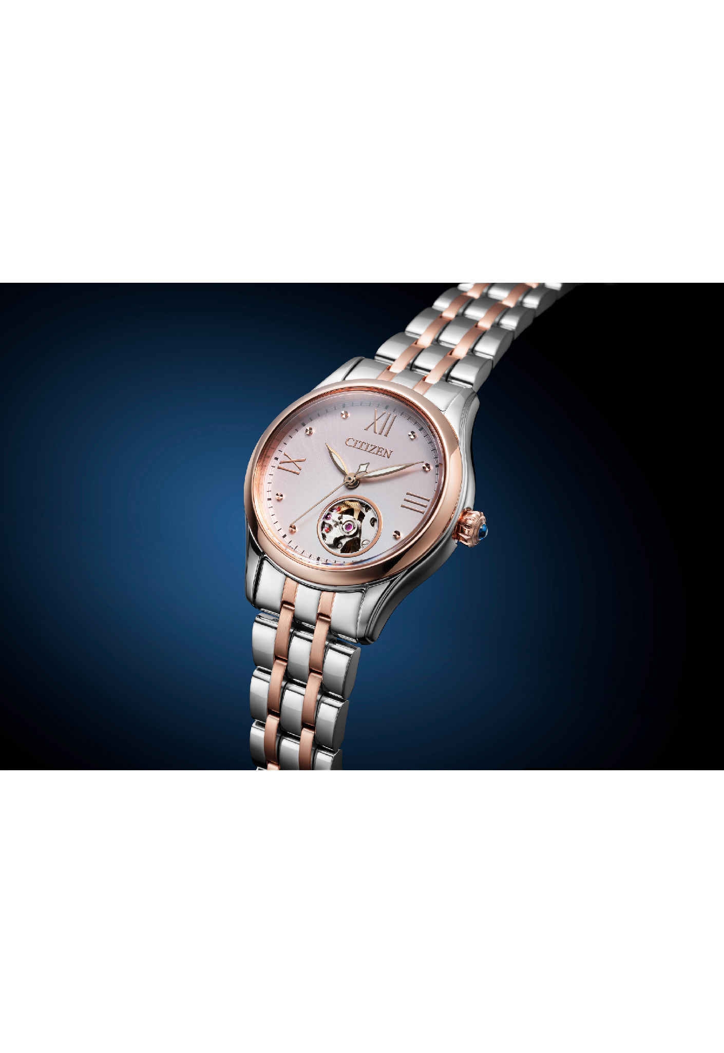 萬年鐘錶 - Citizen 星辰錶 XC女錶 小錶徑心動開芯機械女錶   PR1044-87X  錶徑28.5MM