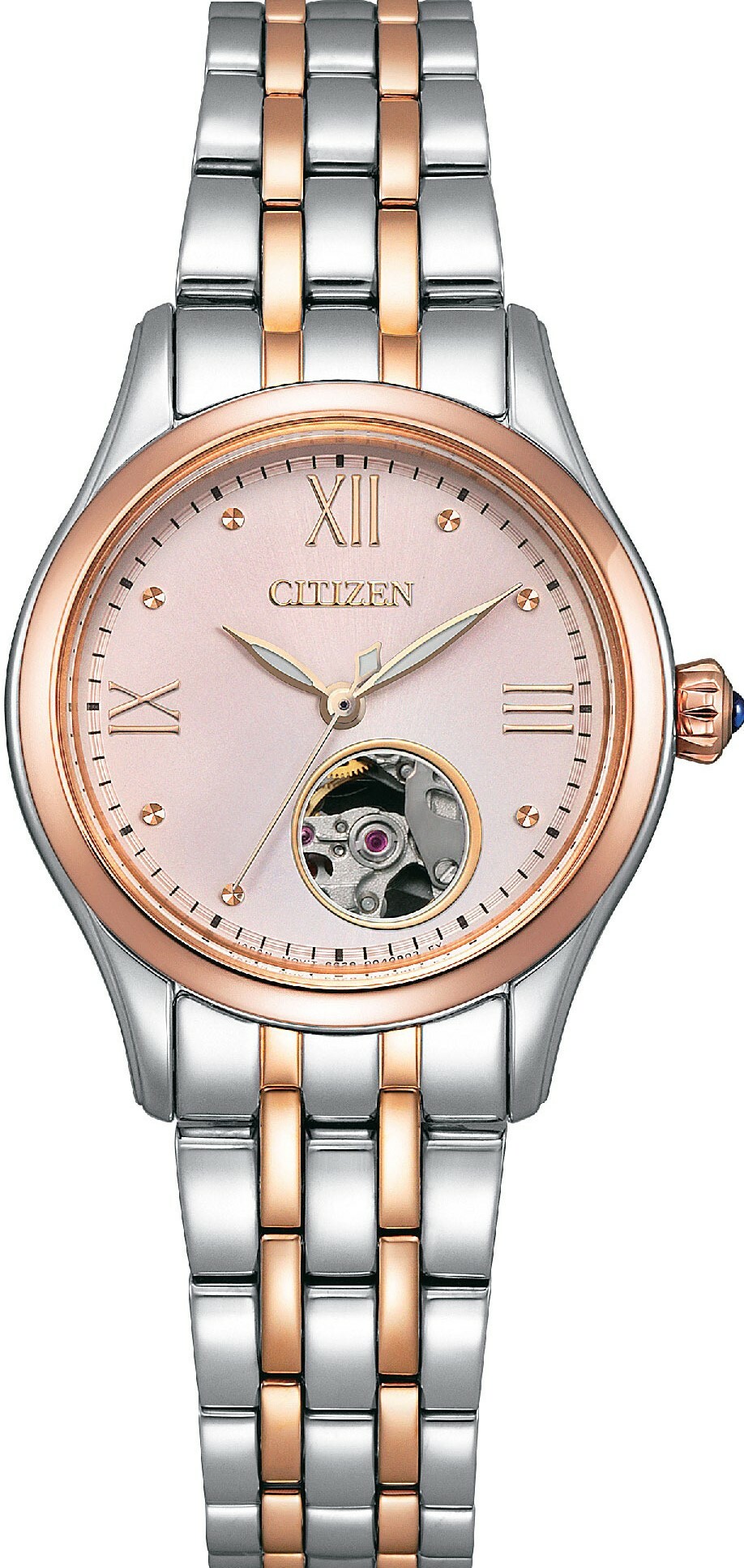 萬年鐘錶 - Citizen 星辰錶 XC女錶 小錶徑心動開芯機械女錶   PR1044-87X  錶徑28.5MM