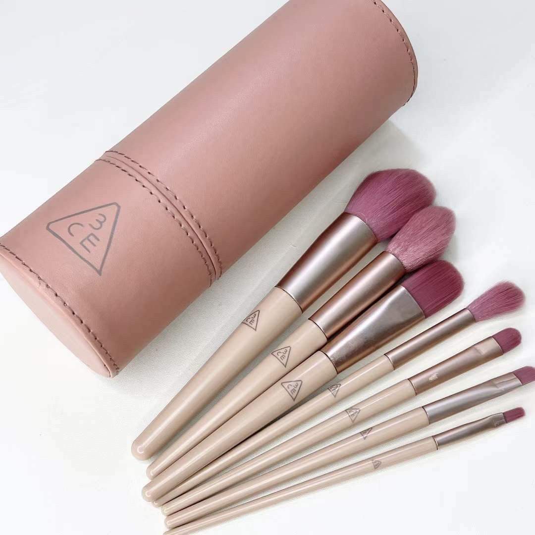 🇰🇷韓國😍3ce玫瑰粉圓筒化妝掃7️⃣支/禮盒裝1️⃣1️⃣支🧡