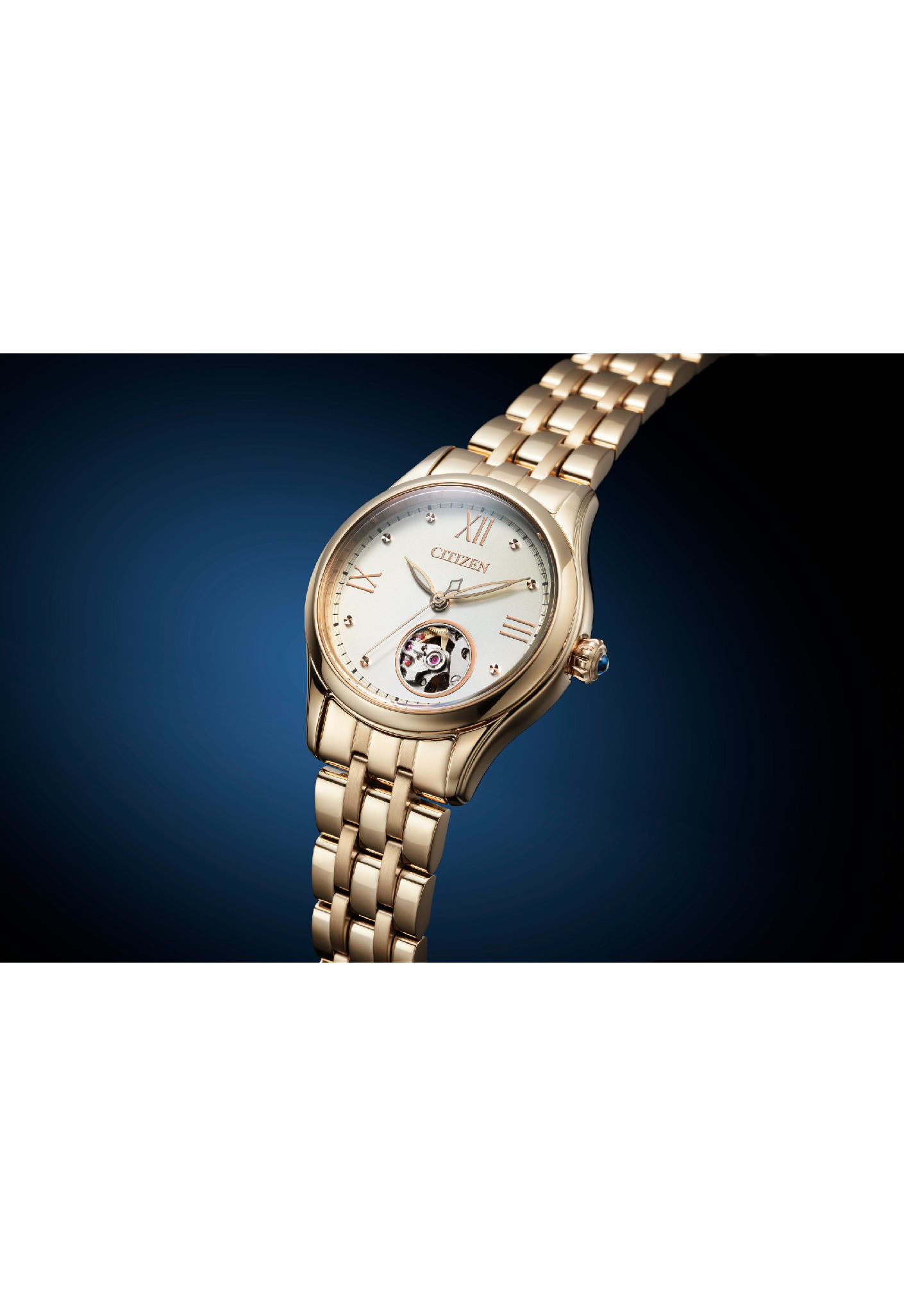 萬年鐘錶 - Citizen 星辰錶 XC女錶 小錶徑心動開芯機械女錶   PR1043-80P  錶徑28.5MM