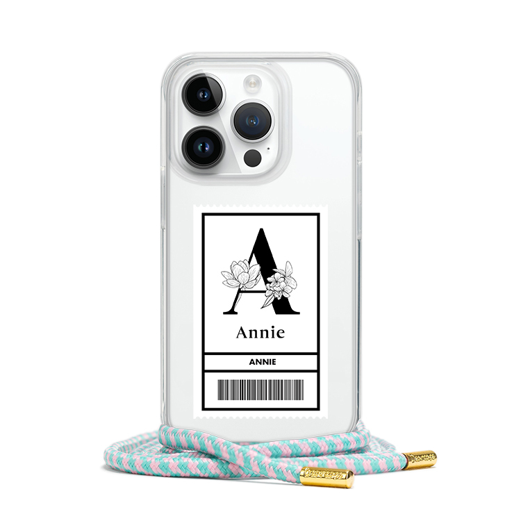 大字載具  - (客製化) iPhone透明掛繩手機殼