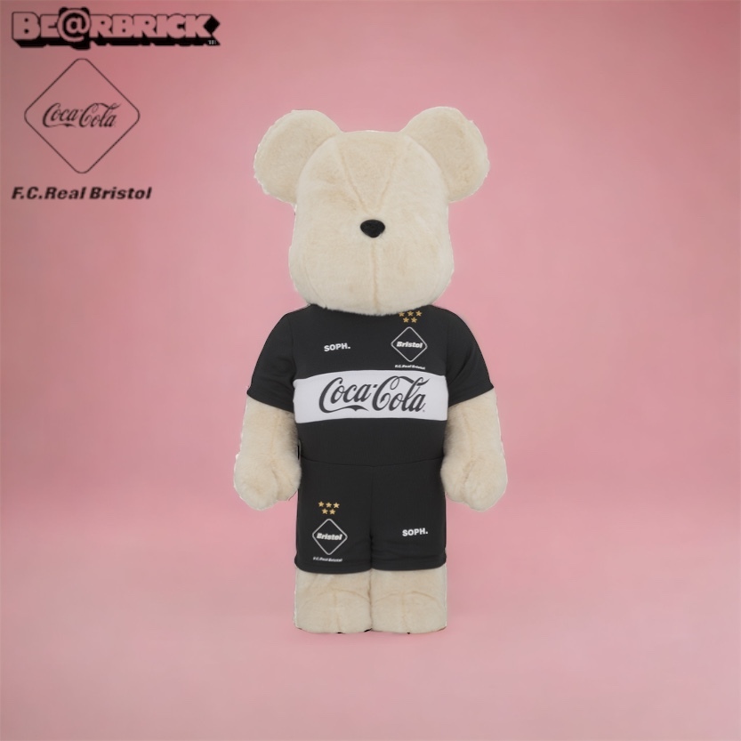 Bearbrick 1000% F.C.Real Bristol × COCA-COLA