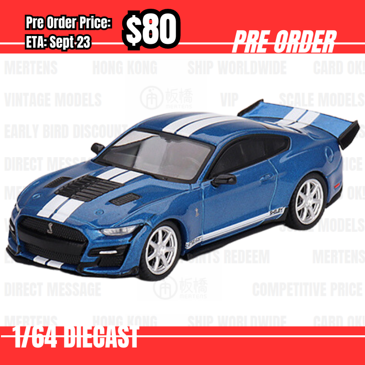 Pre Order-$80 Mini GT #568 Shelby GT500 Dragon Snake Concept Ford Performance Blue LHD [OD22/05]