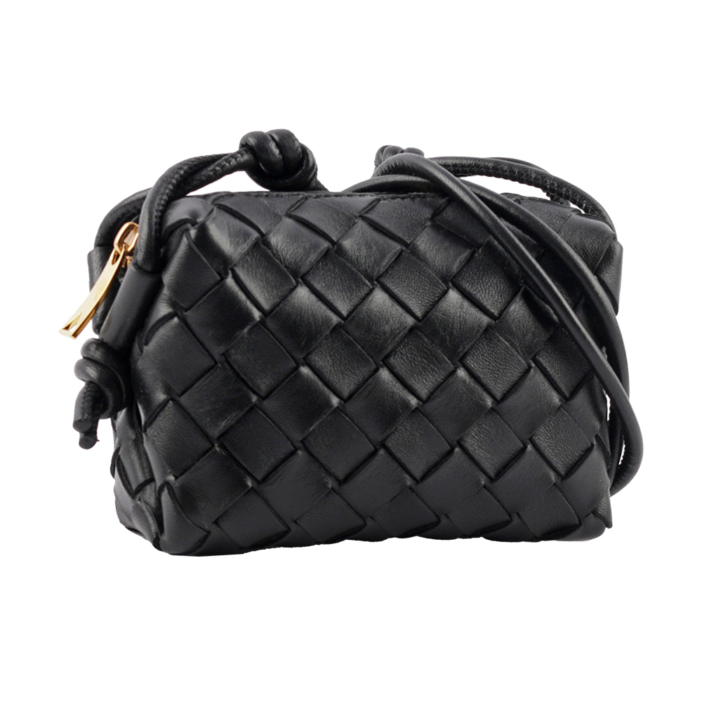 【BOTTEGA VENETA】Candy Loop 小羊皮迷你相機斜背包