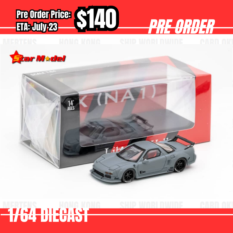 Pre Order-$140 Star Model 1:64 Honda NSX Pandem Combat Grey [OD23/05]