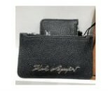 [S] KARL LAGERFELD 22WW3212 K/PEBBLE CARD HOLDER,BLACK, 8720092980722 (SKL588)