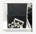 [S] KARL LAGERFELD 22WW3202 K/KOCKTAIL PASSPORT HOLDER,BLACK, 8720092980524 (SKL593)