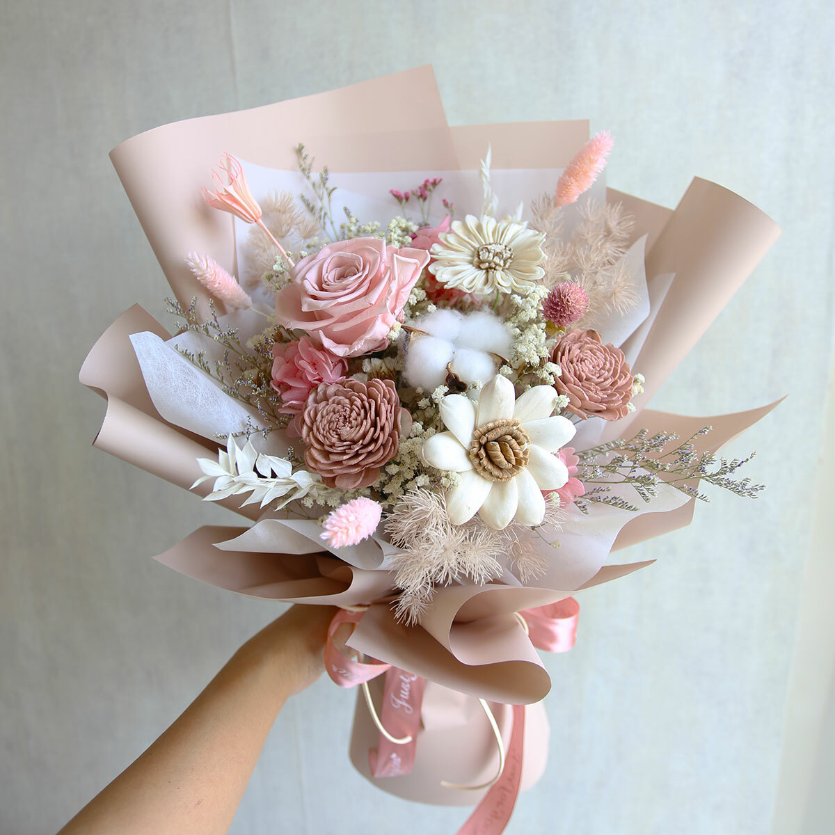 G77｜裸粉色系花束