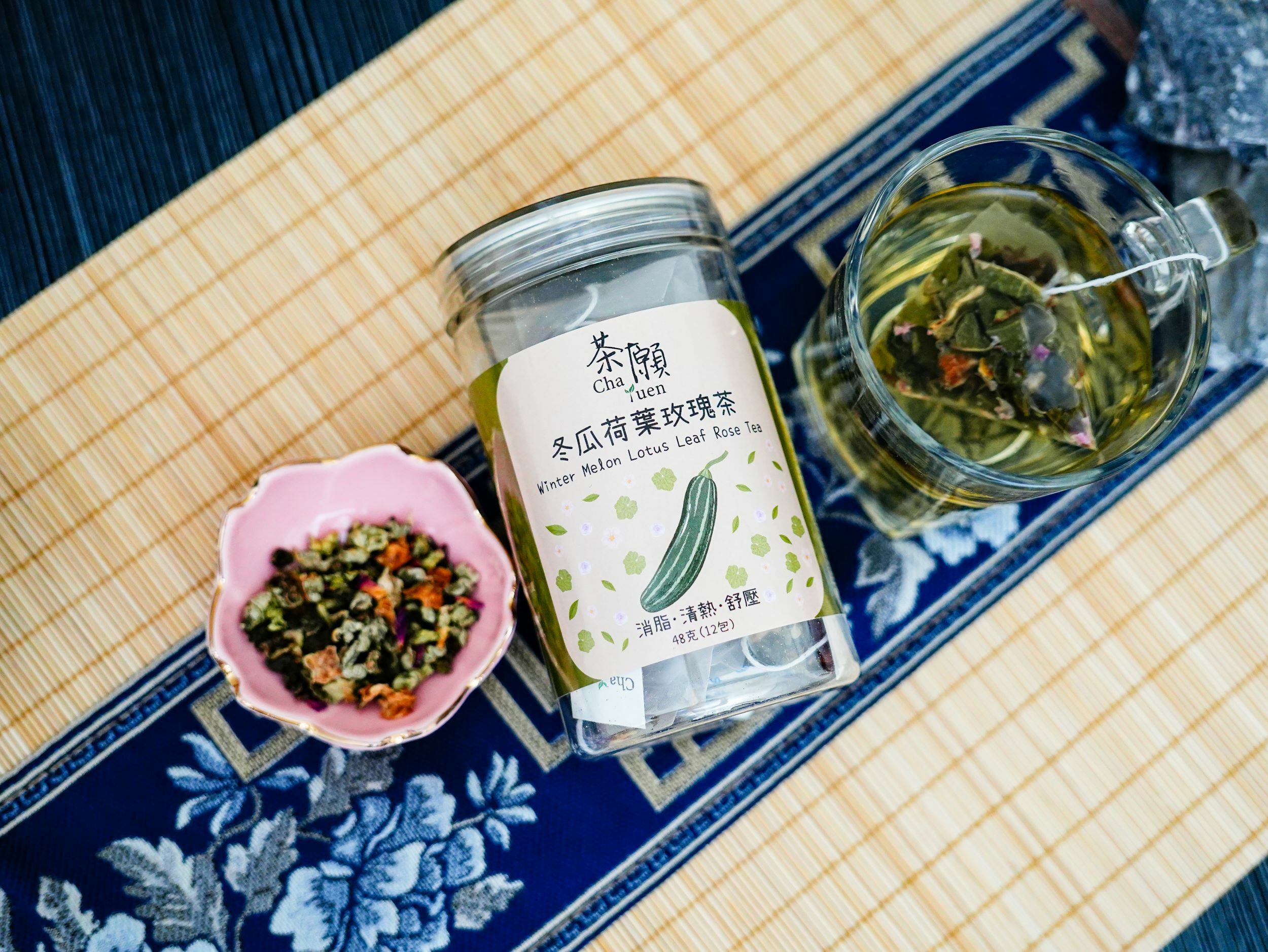 Cha Yuen - Winter Melon Lotus Leaf Rose Tea (12 packs)