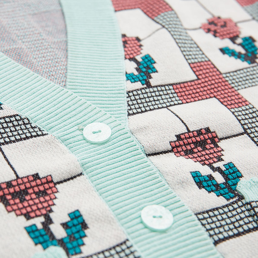 Rosy From Tingshou Rd. Cardigan - Full Color