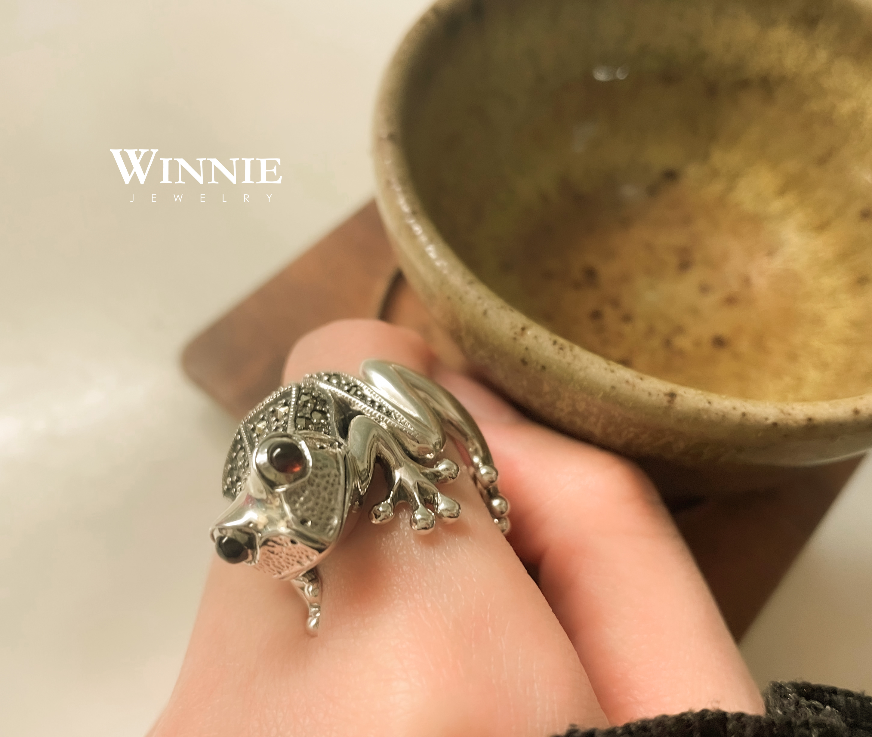青蛙石榴石戒指（OP2036）