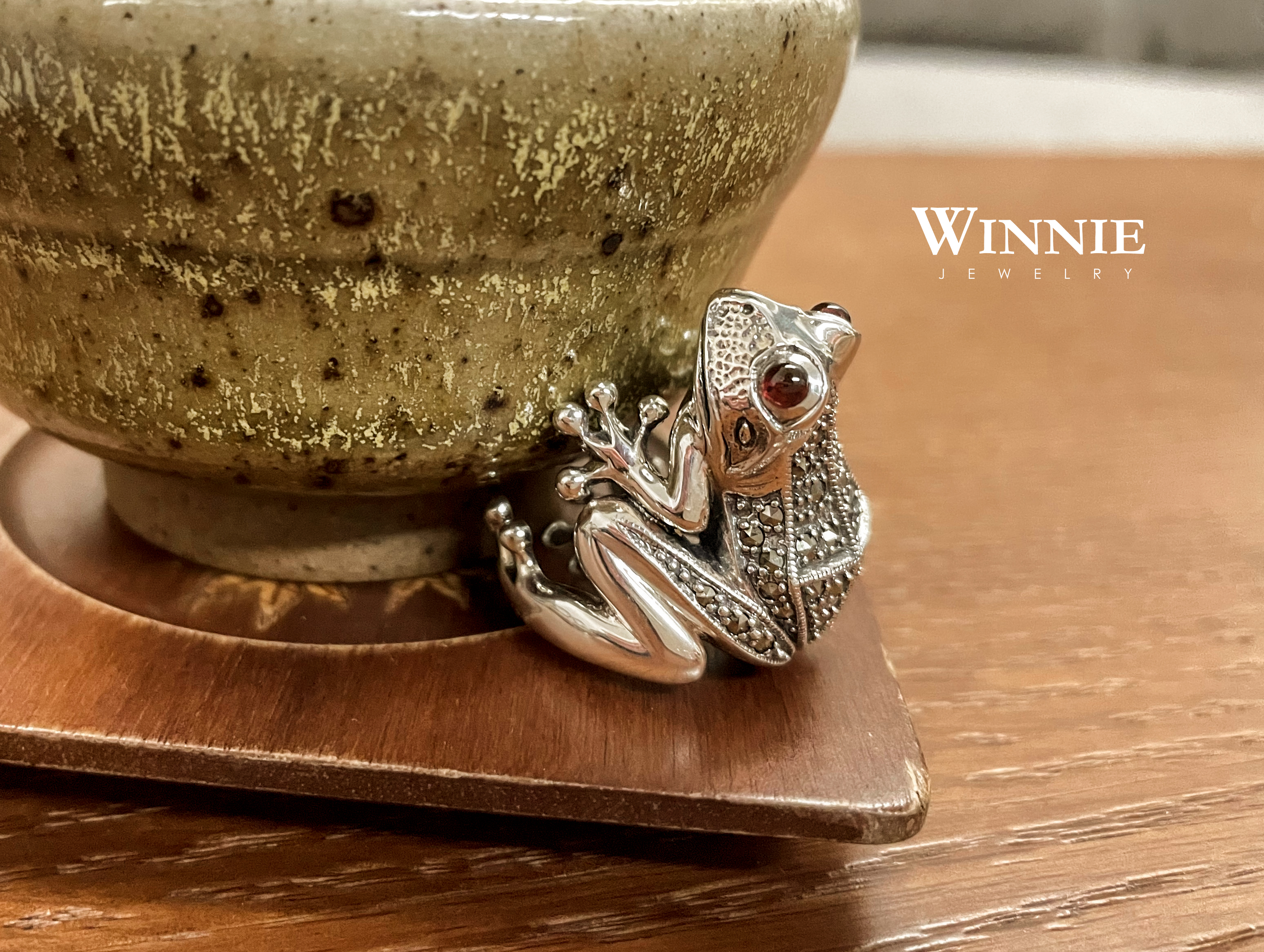 青蛙石榴石戒指（OP2036）