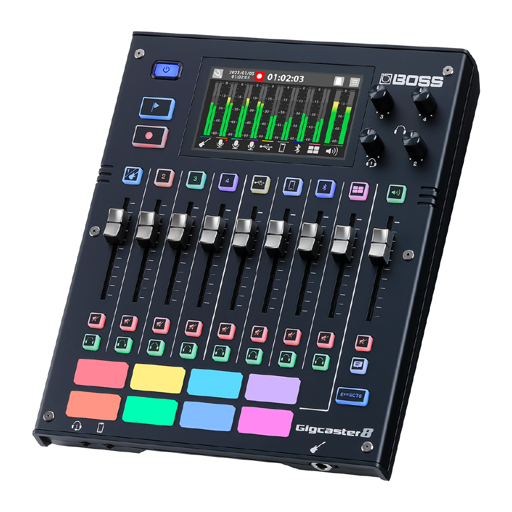 BOSS BOSS / Gigcaster 8 8軌 USB-C直播錄音介面 第 2 張圖片｜三峽錄音 / 音響