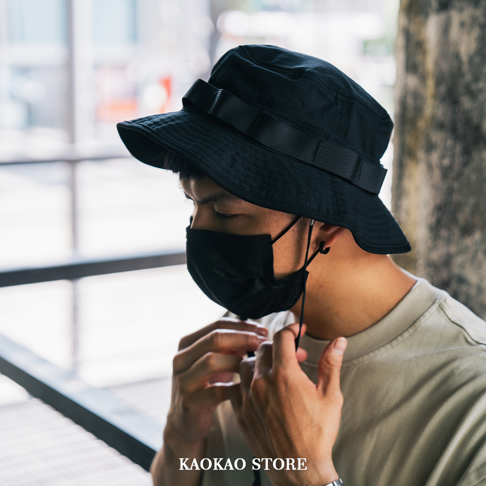 日系素面 復古 機能 抽繩漁夫帽【KAOKAOCAP13】