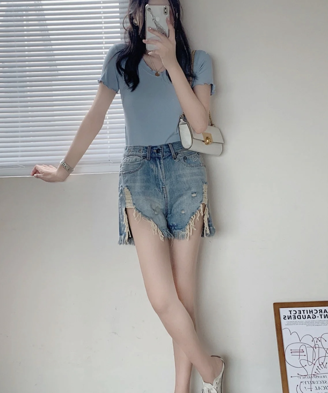 R13 淺藍火辣牛仔褲 M-R13W0190-M