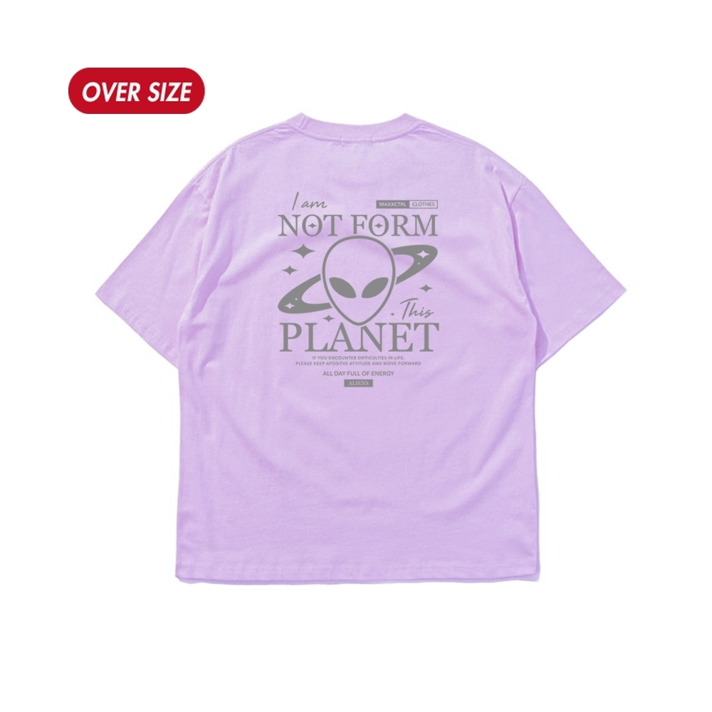MAXXC 外星宇宙短T-淡紫