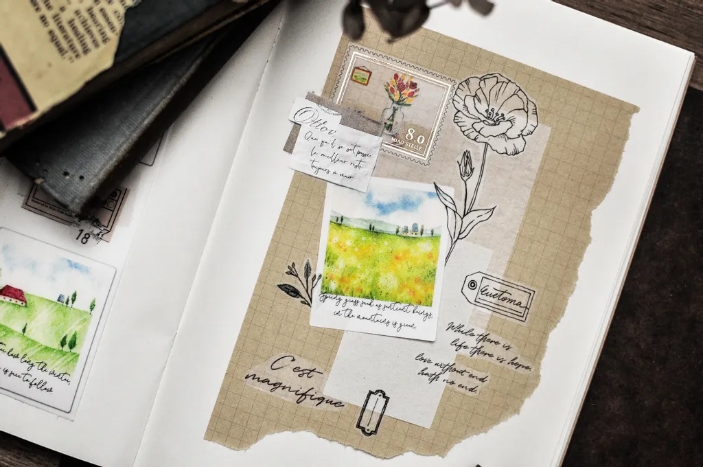 喵吉星．Forest Story 2 (Black) 森林物語2(黑墨) 4cm日本和紙膠帶 <整捲/分裝>