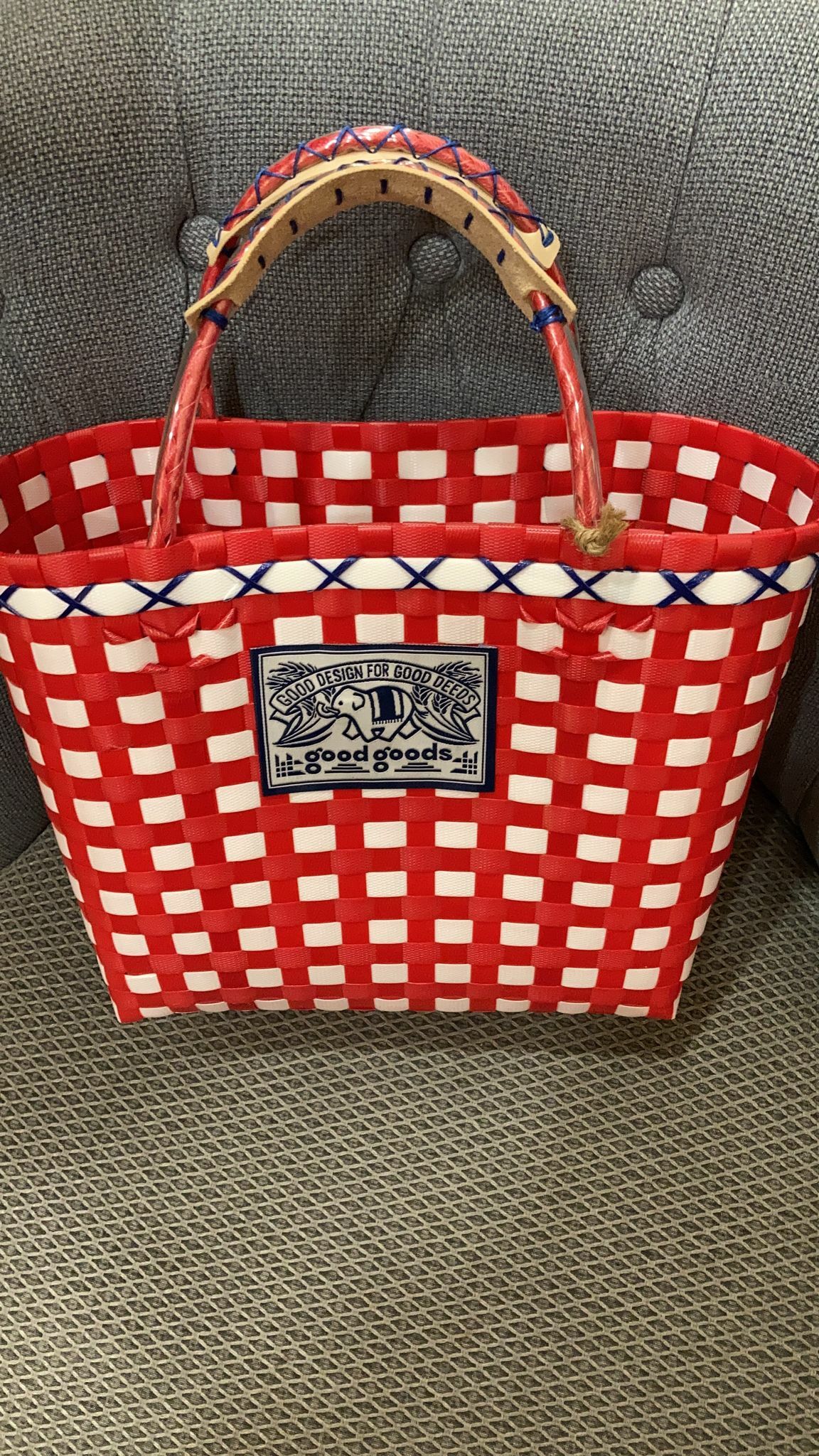 GOOD GOODS 膠藤籃 橫款／3色