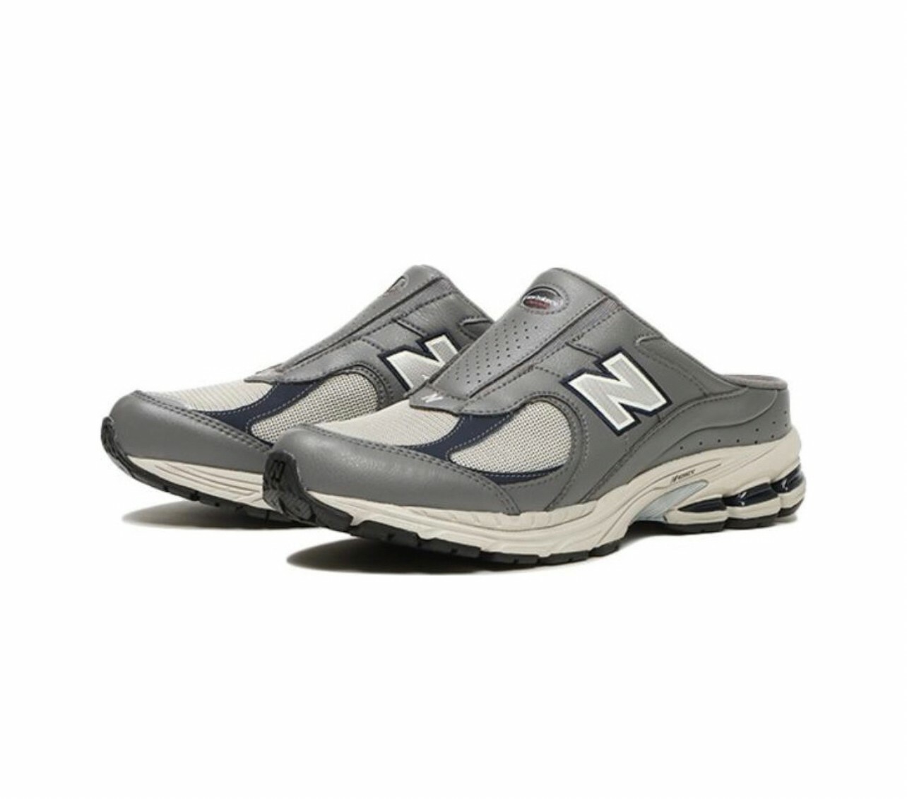 代購 New Balance 2002RMI 半拖 輕便 拖鞋 運動休閒鞋 深灰色 MAY-